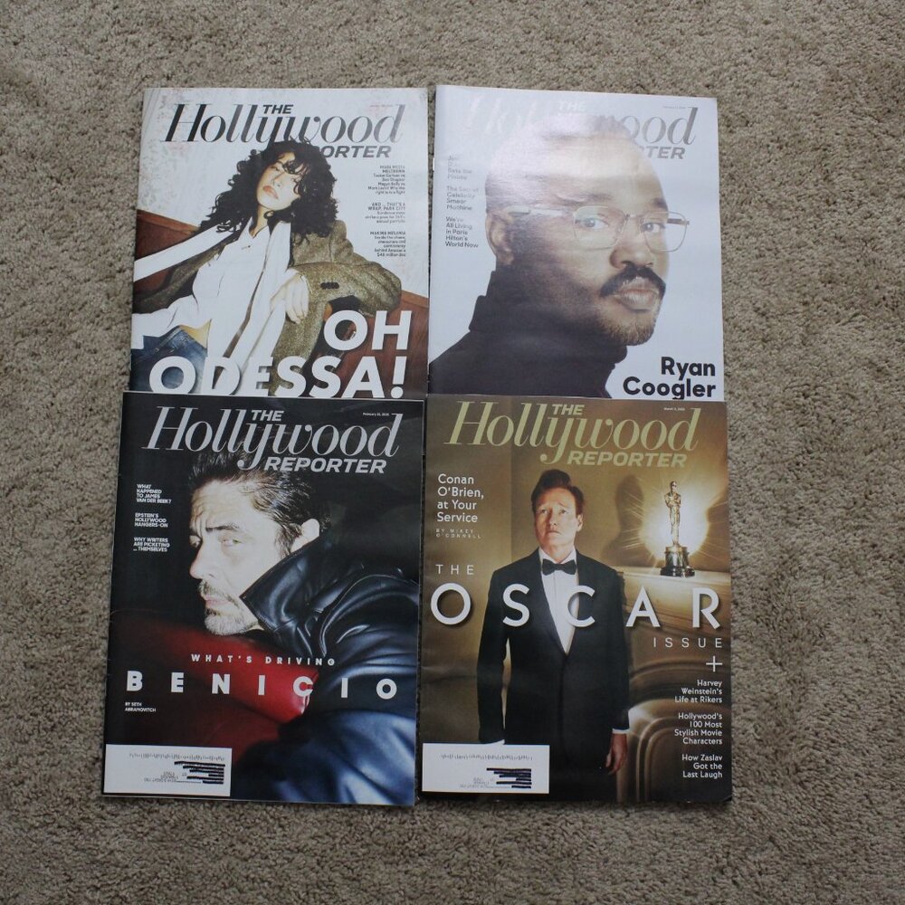 THE HOLLYWOOD REPORTER MAGAZINE Lot Of 4 Jan to Mar 2026 Issues For Collectors
